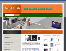 Tablet Screenshot of portalparkir.com